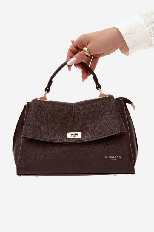 Sac pour femmes en cuir synthétique chocolat Sybella