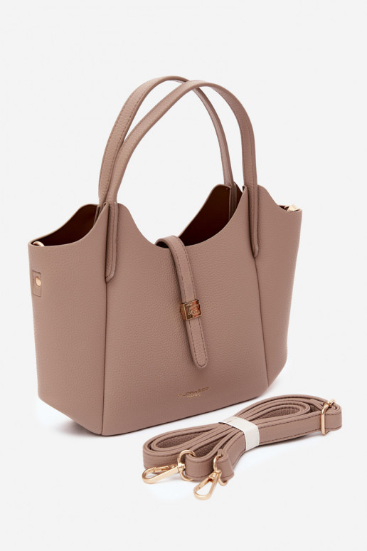 Sac en simili cuir ivoire Toffee