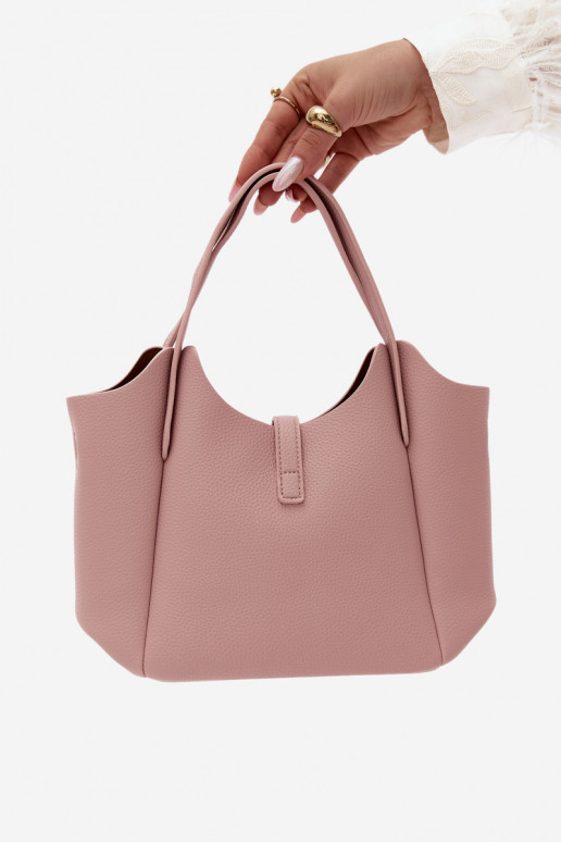 Sac en simili cuir rose Toffee