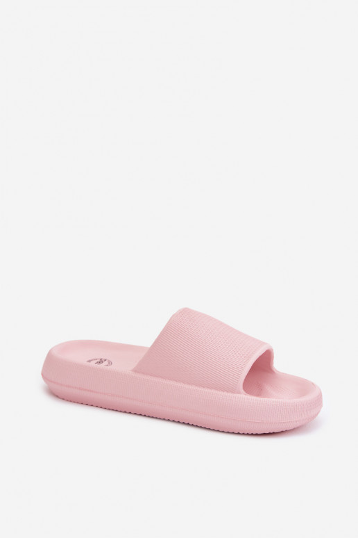Chaussons légers en mousse pour femmes sur semelle épaisse rose Querceria