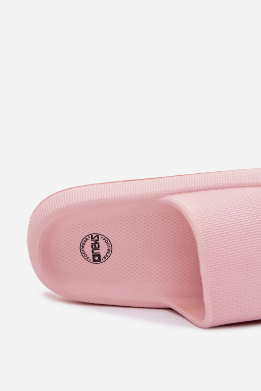 Chaussons légers en mousse pour femmes sur semelle épaisse rose Querceria