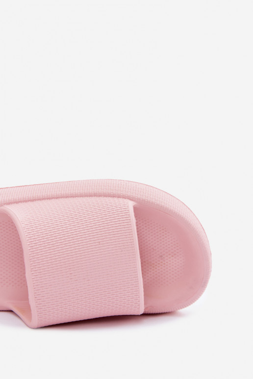 Chaussons légers en mousse pour femmes sur semelle épaisse rose Querceria