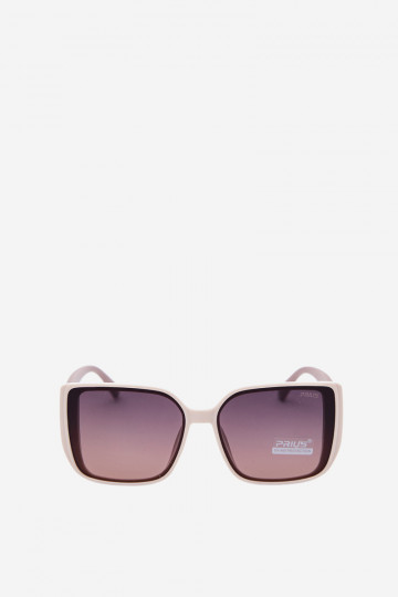 Lunettes de soleil avec des détails décoratifs en couleur sable 2