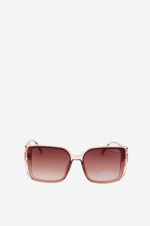 Lunettes de soleil avec des détails décoratifs en couleur rose