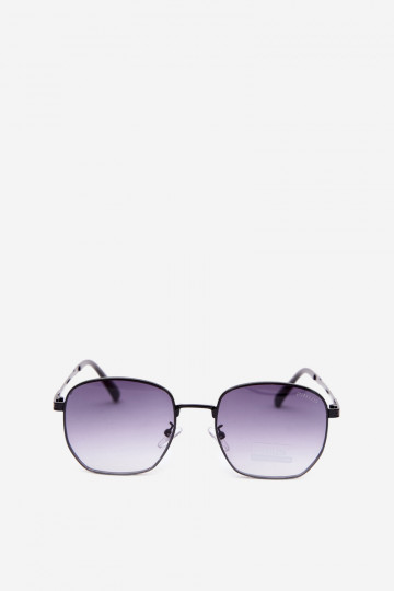Lunettes de soleil avec monture fine UV 400 en couleur noire 2