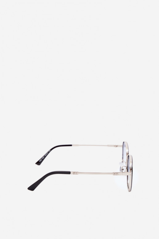 Lunettes de soleil avec monture fine UV 400 en couleur bleue