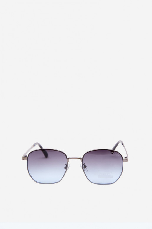 Lunettes de soleil avec monture fine UV 400 en couleur bleu foncé