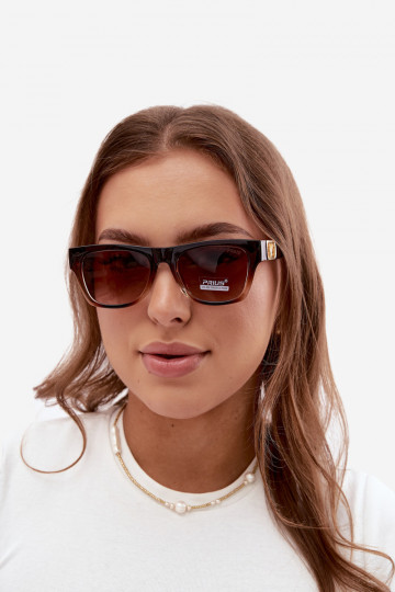 Lunettes de soleil pour femmes avec filtre UV en couleur marron