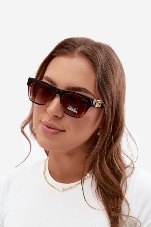 Lunettes de soleil pour femmes avec filtre UV en couleur marron