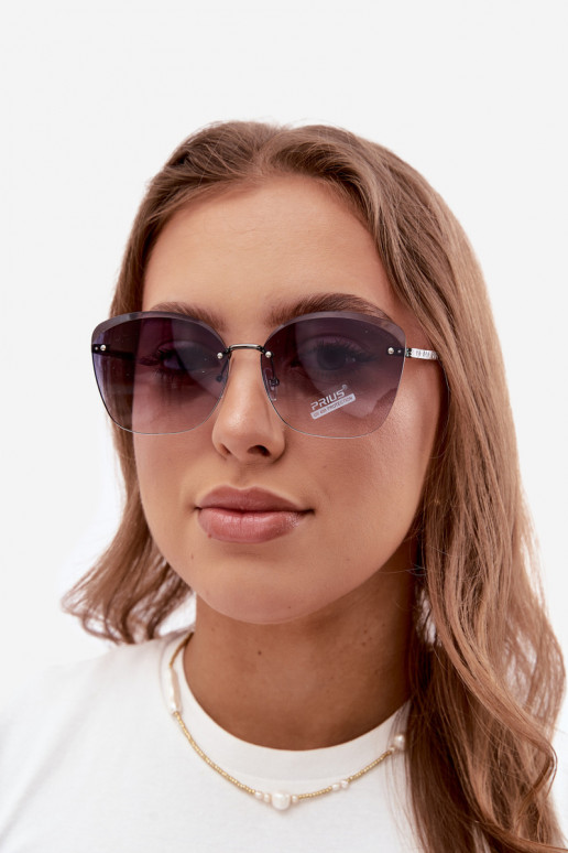 Lunettes de soleil sans monture avec filtre UV 400 en couleur noire