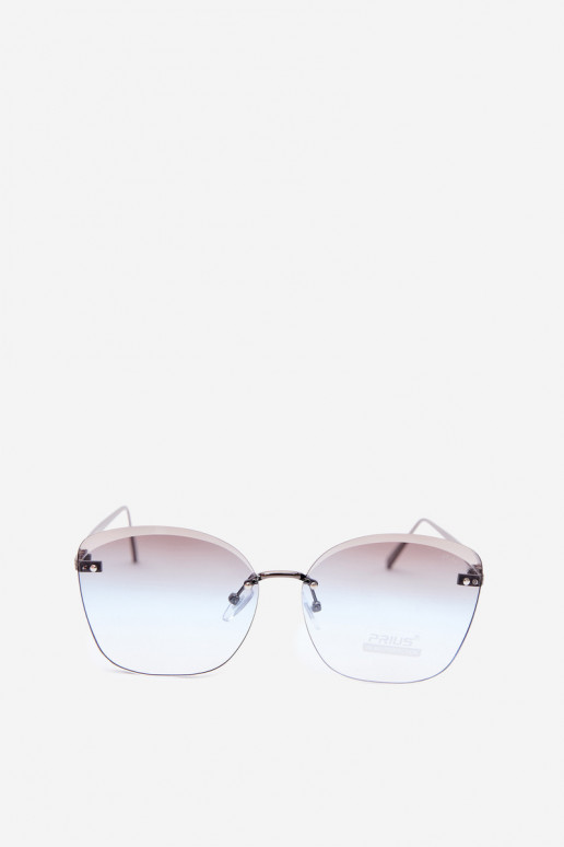 Lunettes de soleil sans monture avec filtre UV 400 en couleur bleue