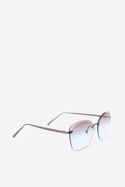 Lunettes de soleil sans monture avec filtre UV 400 en couleur bleue