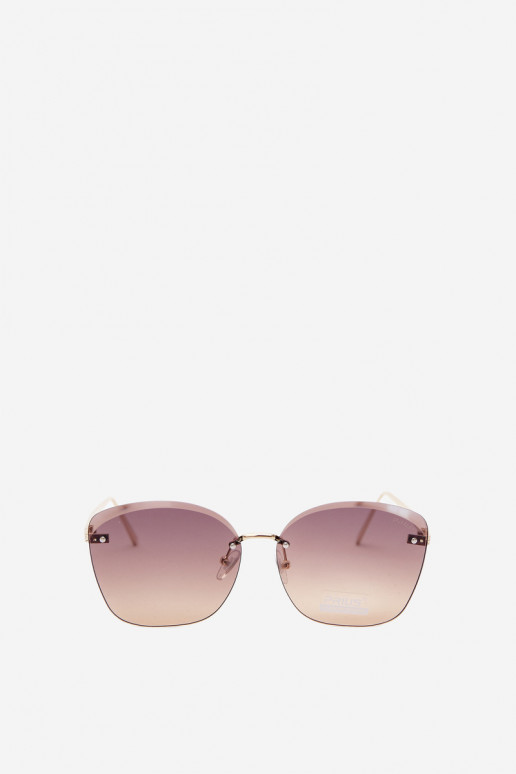 Lunettes de soleil sans monture avec filtre UV 400 en couleur marron