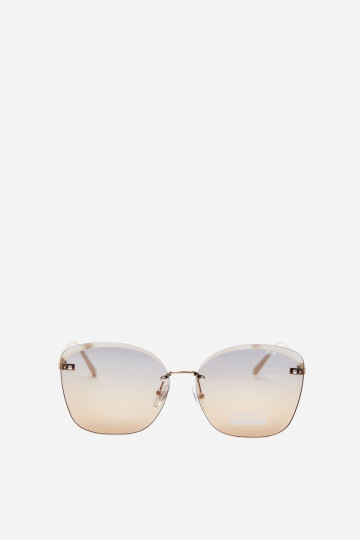 Lunettes de soleil sans monture avec filtre UV 400 en couleur jaune 2