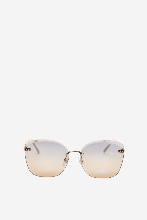 Lunettes de soleil sans monture avec filtre UV 400 en couleur jaune
