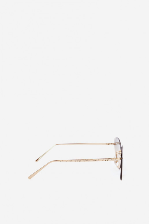 Lunettes de soleil sans monture avec filtre UV 400 en couleur jaune
