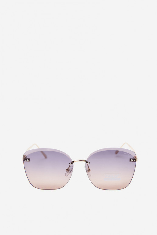 Lunettes de soleil sans monture avec filtre UV 400 couleur marron foncé