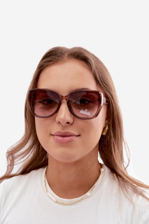 Lunettes de soleil femme style œil de chat rose
