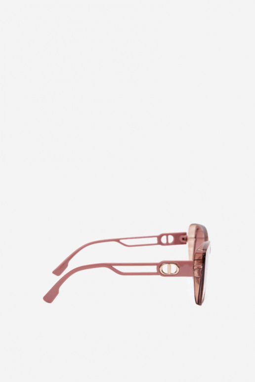 Lunettes de soleil femme style œil de chat rose
