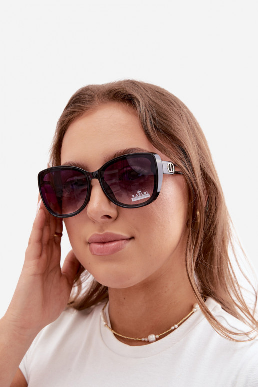 Lunettes de soleil femme style œil de chat noir