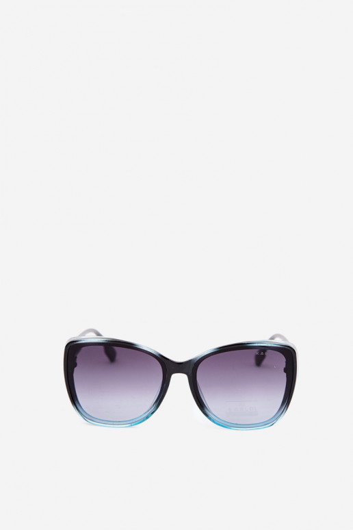 Lunettes de soleil femme style œil de chat bleu