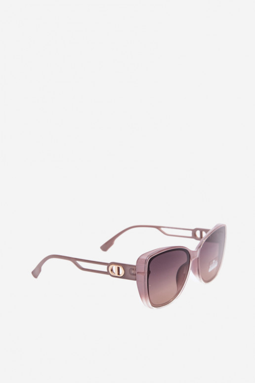 Lunettes de soleil femme style œil de chat violet