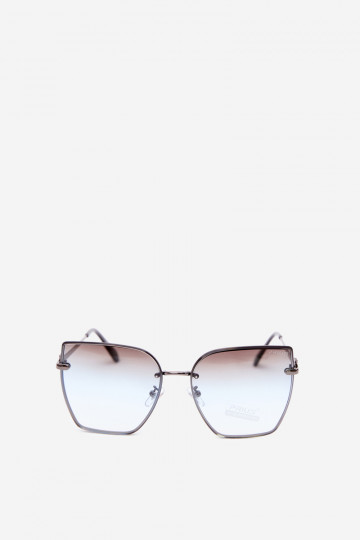 Lunettes de soleil sans monture style œil de chat avec filtre UV 400 bleu 2