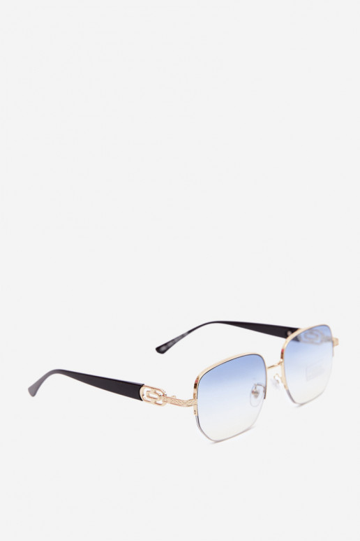 Lunettes de soleil avec monture fine et filtre UV, bleu