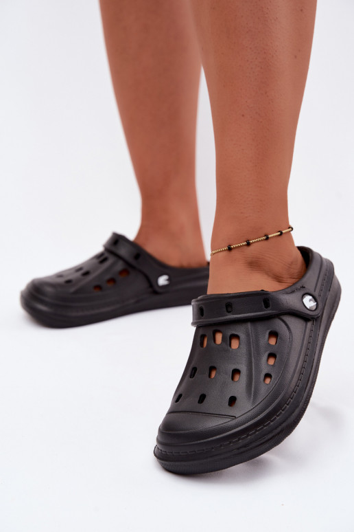 Sabots légers pour femmes noirs Cobble