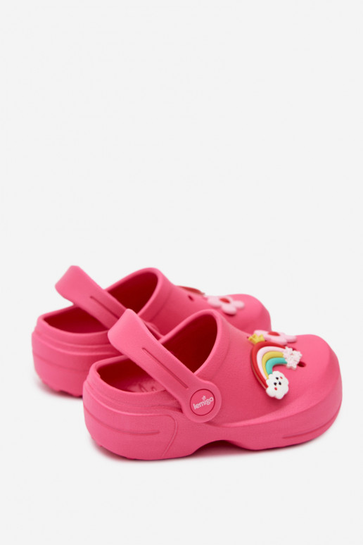 Sabots légers pour enfants roses avec boucles LEMIGO LUPO
