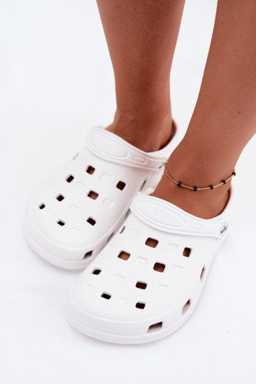 Sabots légers pour femmes blancs LEMIGO 806