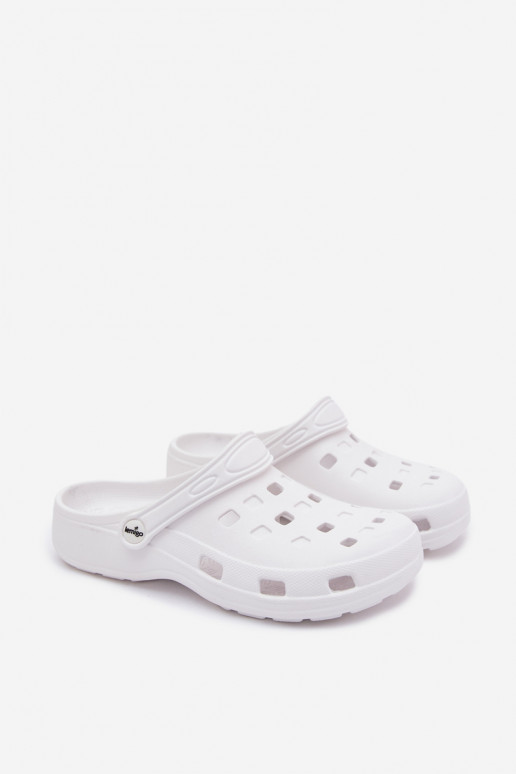 Sabots légers pour femmes blancs LEMIGO 806