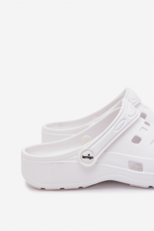 Sabots légers pour femmes blancs LEMIGO 806