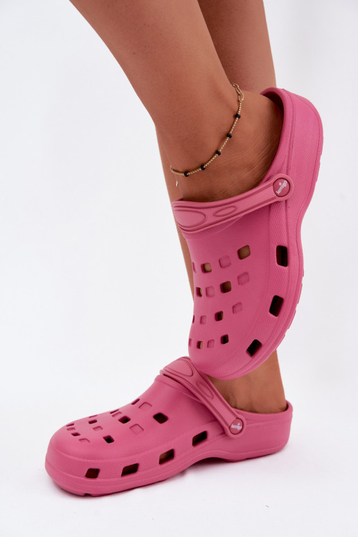 Sabots légers pour femmes rose foncé LEMIGO 806
