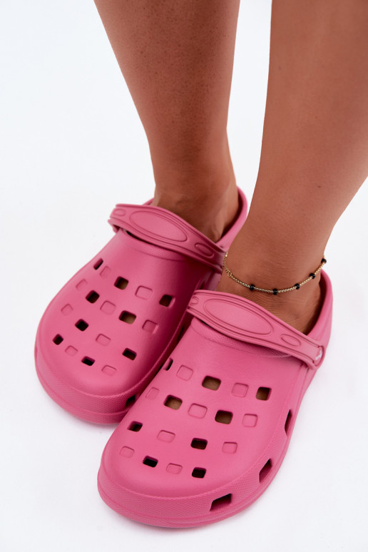 Sabots légers pour femmes rose foncé LEMIGO 806