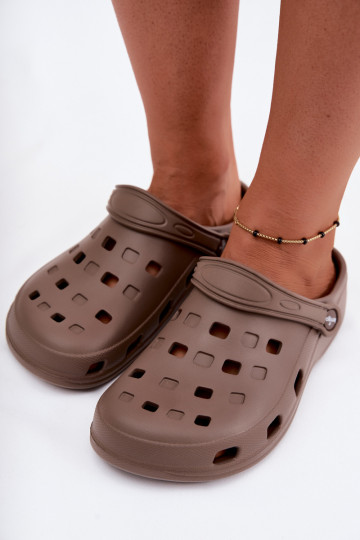 Sabots légers pour femmes bruns LEMIGO 806