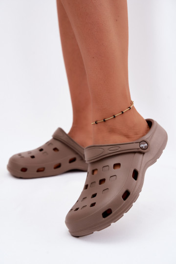 Sabots légers pour femmes bruns LEMIGO 806 2