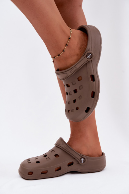 Sabots légers pour femmes bruns LEMIGO 806