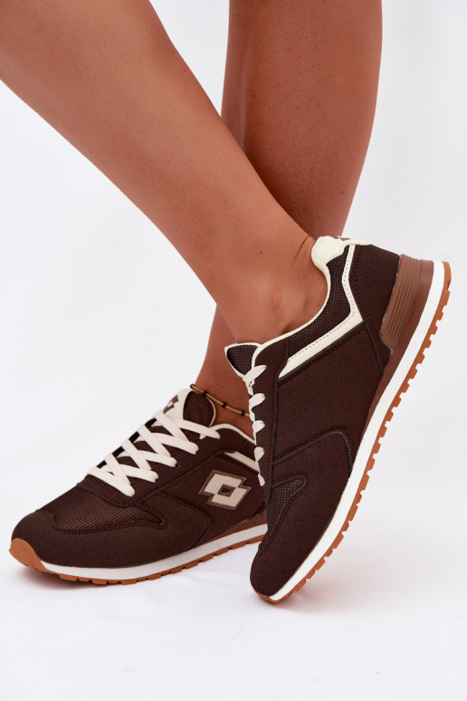 Baskets couleur chocolat pour femmes LOTTO 2401850U EPICAN