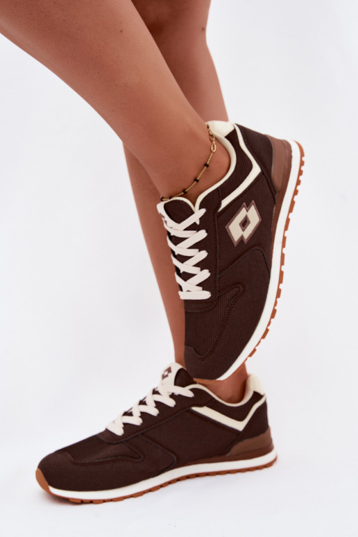 Baskets couleur chocolat pour femmes LOTTO 2401850U EPICAN