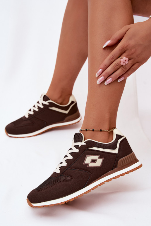 Baskets couleur chocolat pour femmes LOTTO 2401850U EPICAN