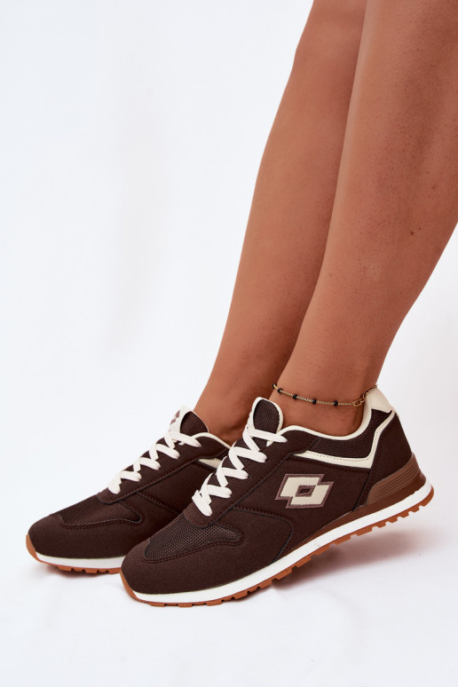 Baskets couleur chocolat pour femmes LOTTO 2401850U EPICAN