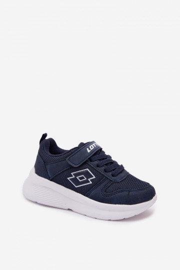 Baskets pour enfants avec Velcro LOTTO SOBRIO 2601570K bleu foncé