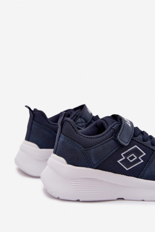 Baskets pour enfants avec Velcro LOTTO SOBRIO 2601570K bleu foncé