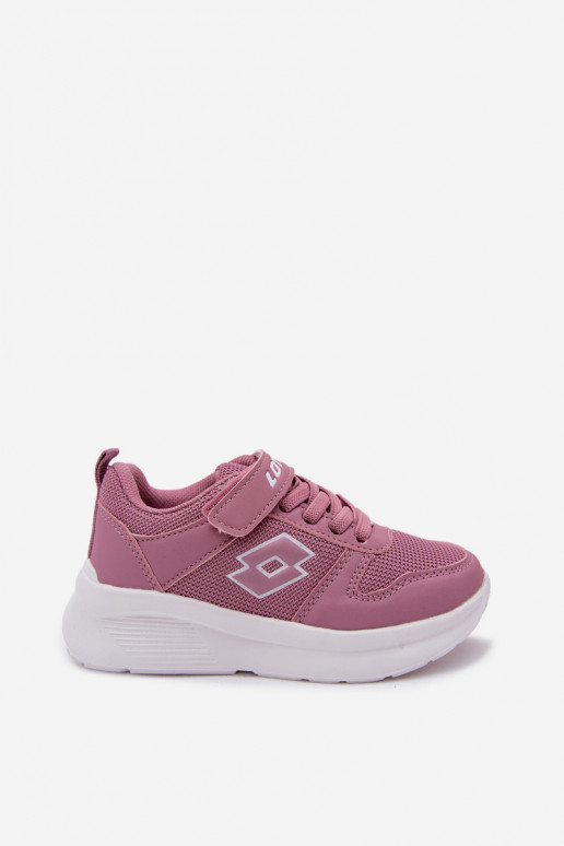 Baskets pour enfants avec Velcro LOTTO SOBRIO 2601570K roses