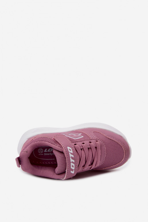 Baskets pour enfants avec Velcro LOTTO SOBRIO 2601570K roses