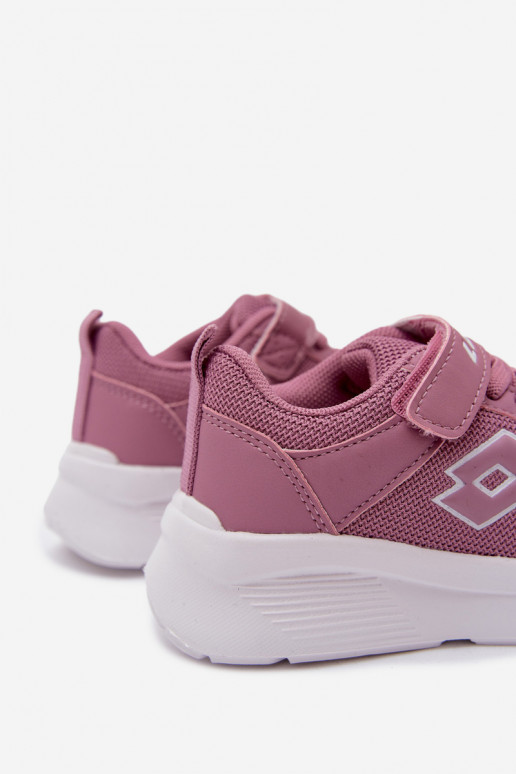 Baskets pour enfants avec Velcro LOTTO SOBRIO 2601570K roses