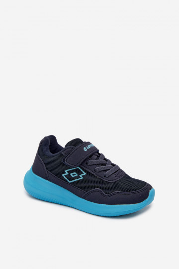Baskets pour enfants avec Velcro LOTTO 2600002K CONNEECT bleu foncé