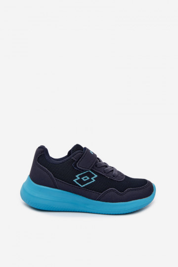 Baskets pour enfants avec Velcro LOTTO 2600002K CONNEECT bleu foncé 2