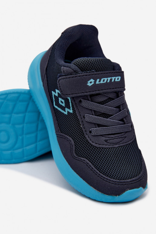 Baskets pour enfants avec Velcro LOTTO 2600002K CONNEECT bleu foncé